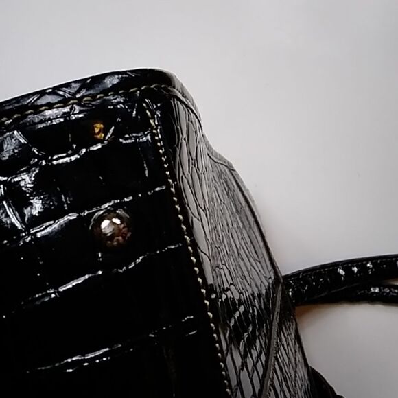 Vintage Large Black Laptop Bag - Picture 9 of 12